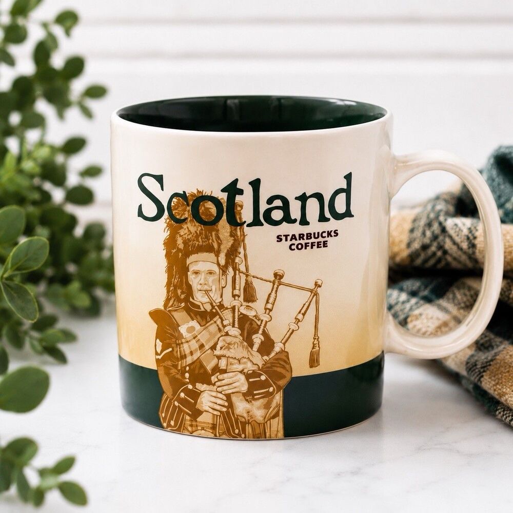 Starbucks Scotland Global Icon Collector Series 16 Oz Coffee Mug Ceramic 2014